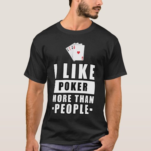 T-shirt Conception de poker drôle (Devant)