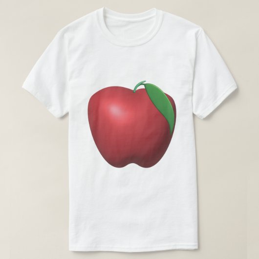 T-shirt Conception de pomme rouge Fruit frais (Design devant)