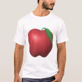T-shirt Conception de pomme rouge Fruit frais (Devant)