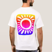 T-shirt Conception de pop dans des couleurs vives (Dos)