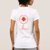 T-shirt Conception de portrait Abstrait (Dos)