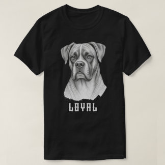 T-shirt Conception de portrait de Boxer vintage loyal