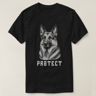 T-shirt Conception de portrait protect vintage Berger Alle
