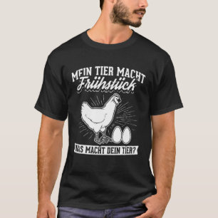 T-shirt Conception De Poulet Mon Animal Prépare Le Petit D