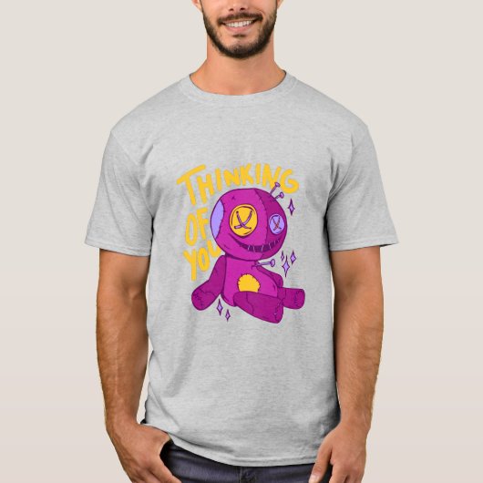 T-shirt Conception de poupée mignonne effrayante (Devant)