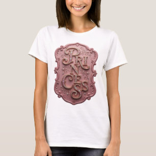 T-shirt Conception de PRINCESSE en or élégante