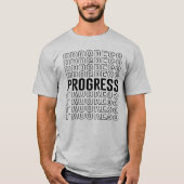 T-shirt Conception de progrès rétro (Devant)
