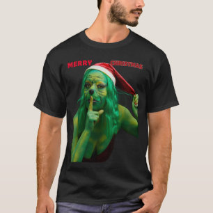 T-shirt Conception de pull de Noël moche et drôle