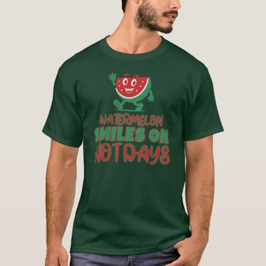 T-shirt Conception de rafraîchisseur d'esprit de pastèque (Devant)