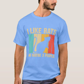 T-shirt Conception de rat drôle amateur de rats hommes fem