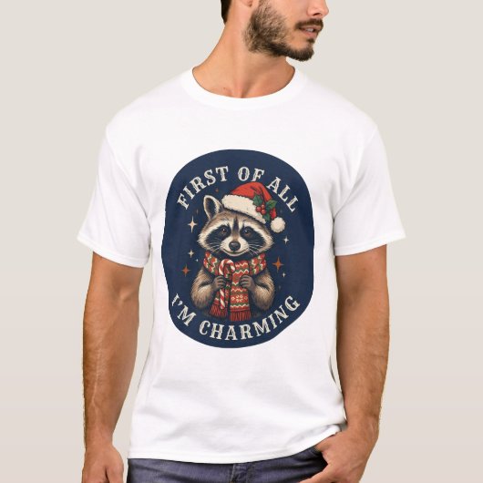 T-shirt conception de raton laveur (Devant)