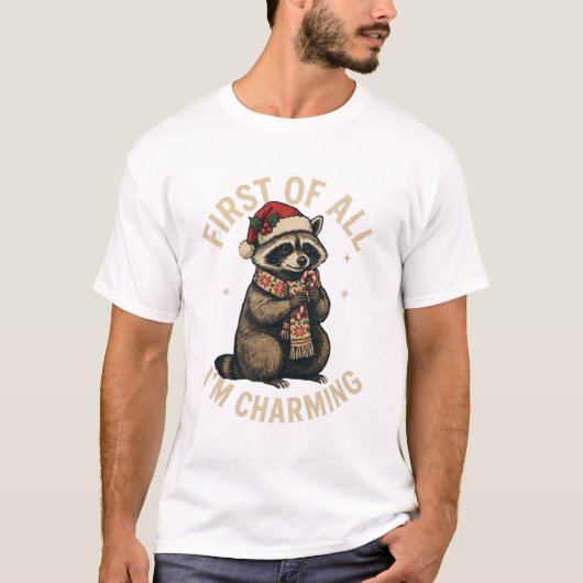 T-shirt Conception de raton laveur (Devant)