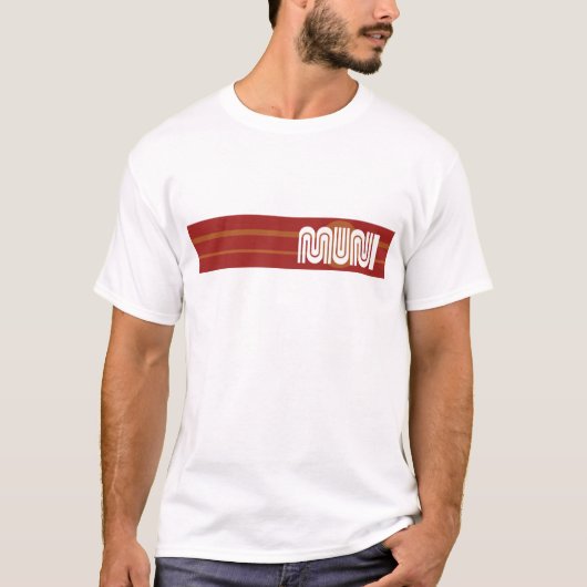 T-shirt conception de rayure de San Francisco Muni (Devant)