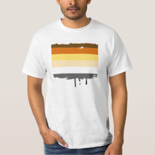 T-SHIRT CONCEPTION DE RAYURES DE FIERTÉ D'OURS