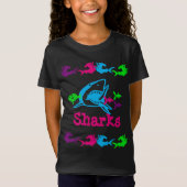 T-Shirt Conception de requins (Devant)