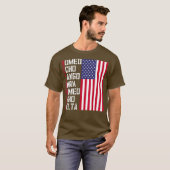 T-shirt Conception de retraite du pilote de la police mili (Devant entier)