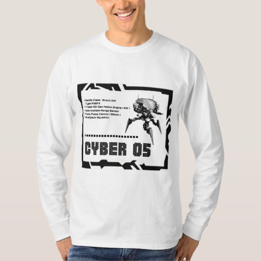 T-shirt Conception de robot Cyber 05 Mech (Devant)