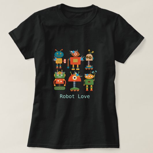 T-shirt Conception de robot mignon pour enfants (Design devant)