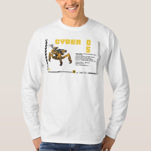 T-shirt Conception de robots Cyber 05 Mech (Devant)