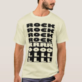 T-shirt Conception de roches et de rouleaux (Devant)