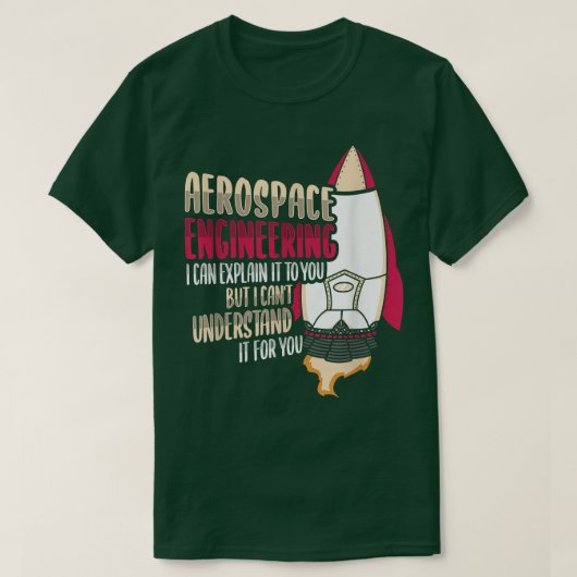 T-shirt Conception de Rocket Science pour un ingénieur aér (Design devant)