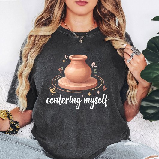 T-shirt Conception de roue de poterie en argile pour me ce