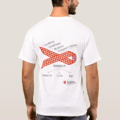 T-shirt Conception de ruban de conscience (Dos)