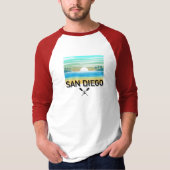 T-shirt Conception de San Diego - Raglan T 3/4 manches pou (Devant)