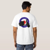 T-SHIRT CONCEPTION DE SCOOTER DE CIBLE DE MOD (Dos entier)