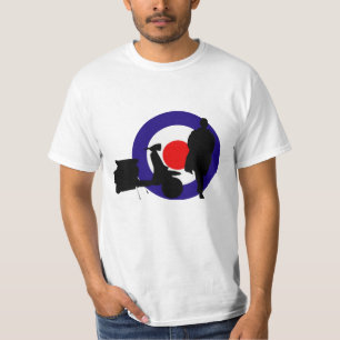 T-SHIRT CONCEPTION DE SCOOTER DE CIBLE DE MOD