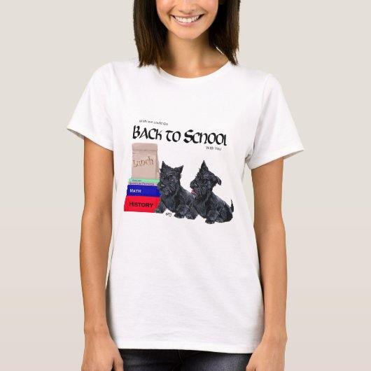 T-shirt Conception de Scottish Terrier pour l'automne (Devant)