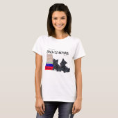 T-shirt Conception de Scottish Terrier pour l'automne (Devant entier)