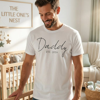 T-shirt Conception de script de famille simple année de Pa