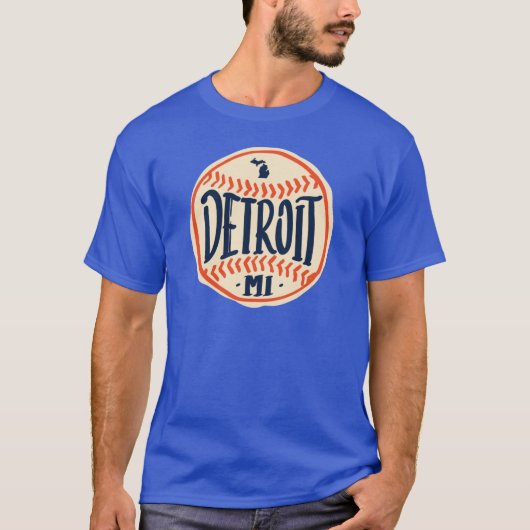 T-shirt Conception de script dessiné à la main du Michigan (Devant)