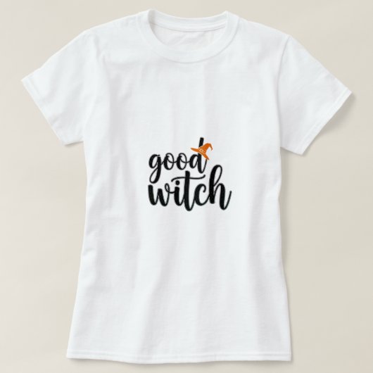 T-shirt Conception de script Magique Bonne Sorcière (Design devant)