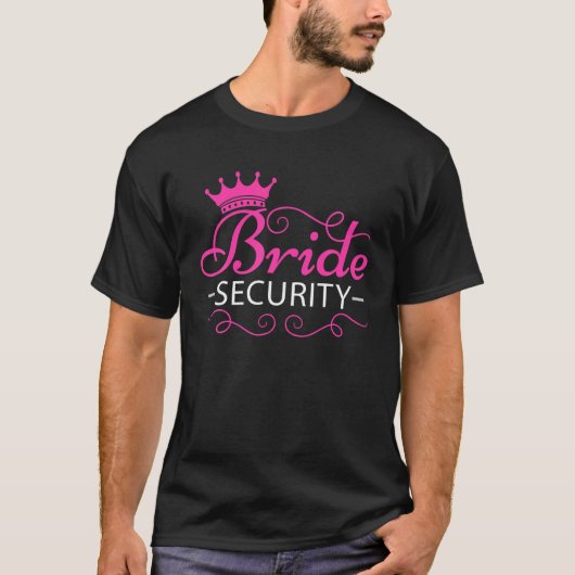 T-shirt Conception de sécurité de mariée pour enterrement (Devant)