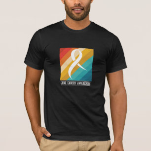 T-shirt Conception de sensibilisation au cancer du poumon