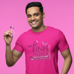 T-shirt Conception de sensibilisation au cancer du sein ro