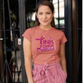 T-shirt Conception de sensibilisation au cancer du sein ro