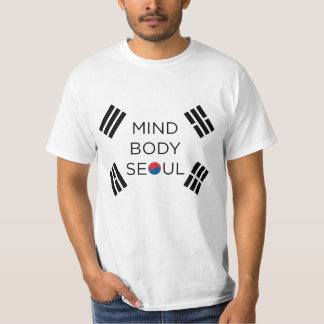 T-shirt Conception de Séoul de corps d'esprit