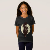 T-Shirt Conception de silhouette de guerrier samouraï supe (Devant entier)