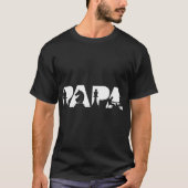 T-shirt Conception de silhouette de Papa Dad d'échecs (Devant)