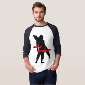 T-shirt Conception de silhouette de Shortboarder (Devant entier)