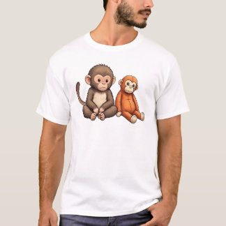 T-shirt Conception de singe bébé poing