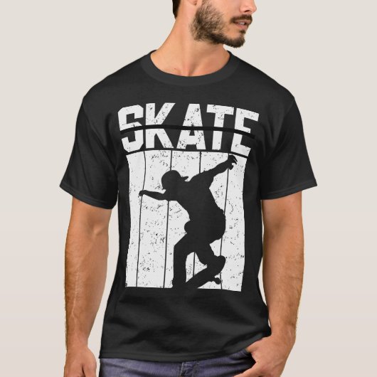 T-shirt Conception de skateboard - Graphisme de style urba (Devant)