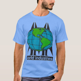 T-shirt Conception de skateboard rétro World Industries
