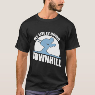 T-shirt Conception de ski cool pour hommes femmes skieur n