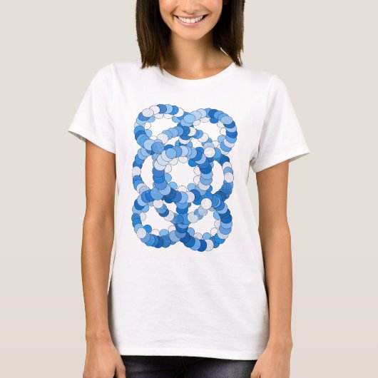T-shirt Conception de slogan BLEU GLACE Chic Blue (Devant)
