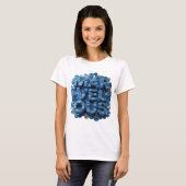 T-shirt Conception de slogan bleu vif MARVELOUS (Devant entier)