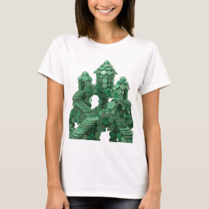T-shirt Conception de slogan de château de pièce verte lud